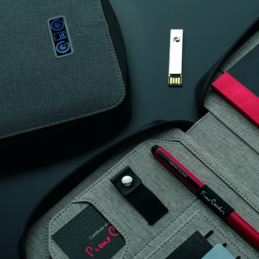 Logo trade promotional merchandise image of: Folder A5 & power bank 4000 mAh SORBONNE Pierre Cardin